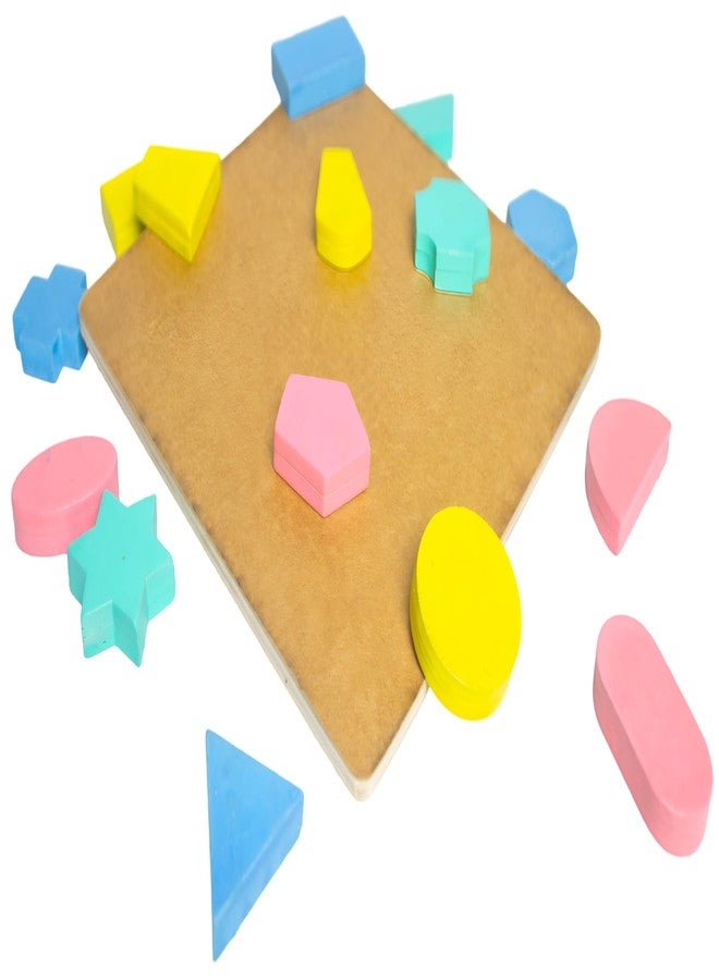 Techny Birds Technybirds Shapes and Colours Wooden Puzzle Wooden Toys for Kids 3 4 5+ Year Jigsaw Puzzles for Kids, Baby Learning Educational Toys for 2 Board Game - Image 3